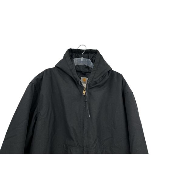 Carhartt J133 BLK Mens 3XL Black Work Coat Quilted - Picture 2 of 9